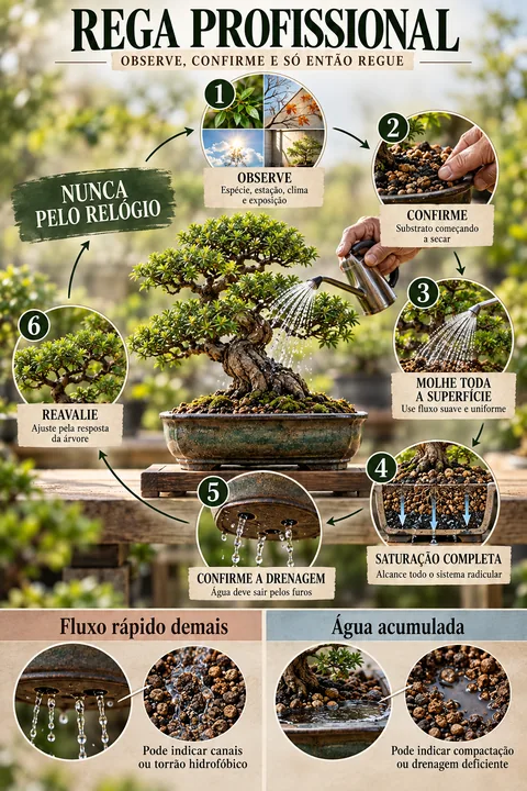 Página Rega profissional: observe, confirme e só então regue
