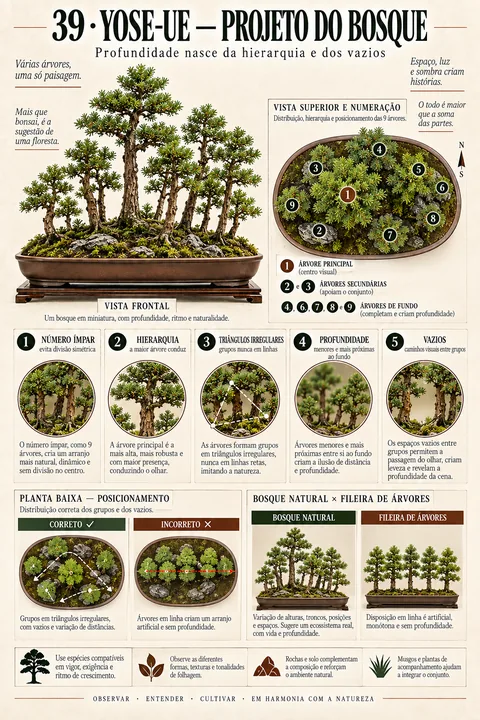 Página Yose-ue: projeto do bosque